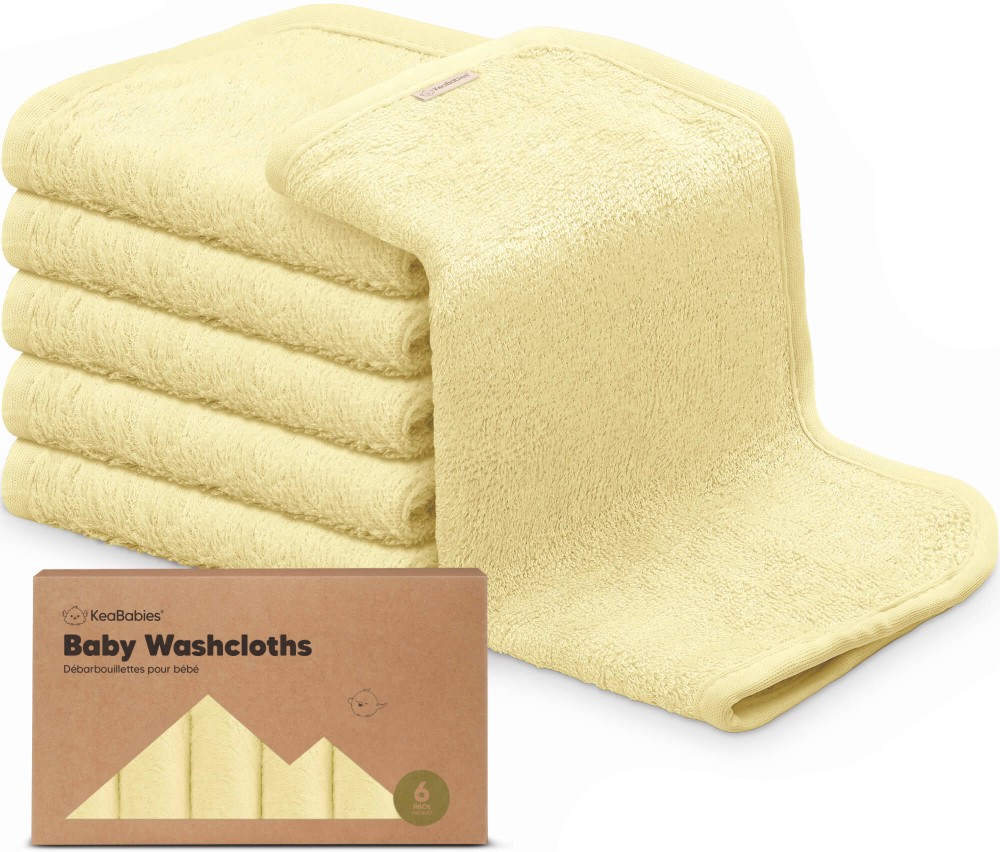 Бамбукови кърпи KeaBabies Бамбукови кърпи KeaBabies - 6 броя, 25 x 25 cm - продукт
