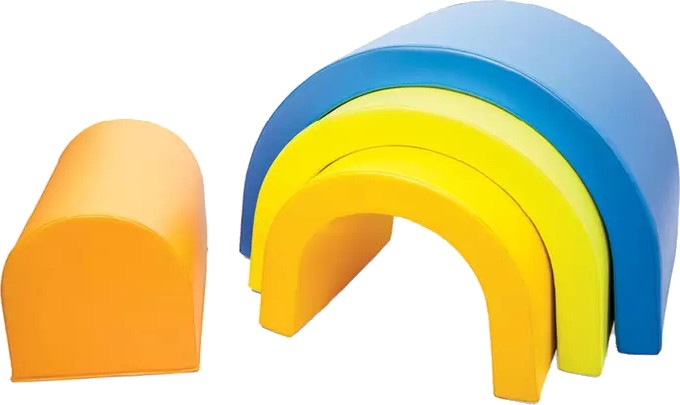 Меки форми Тунел Nowa Szkola Меки форми Тунел Nowa Szkola - 4 елемента, 100 / 60 / 70 cm -