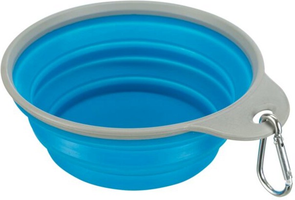 Сгъваема гумена купа за кучета Trixie Travel Bowl Сгъваема гумена купа за кучета Trixie Travel Bowl - 0.5 и 1 l - купичка