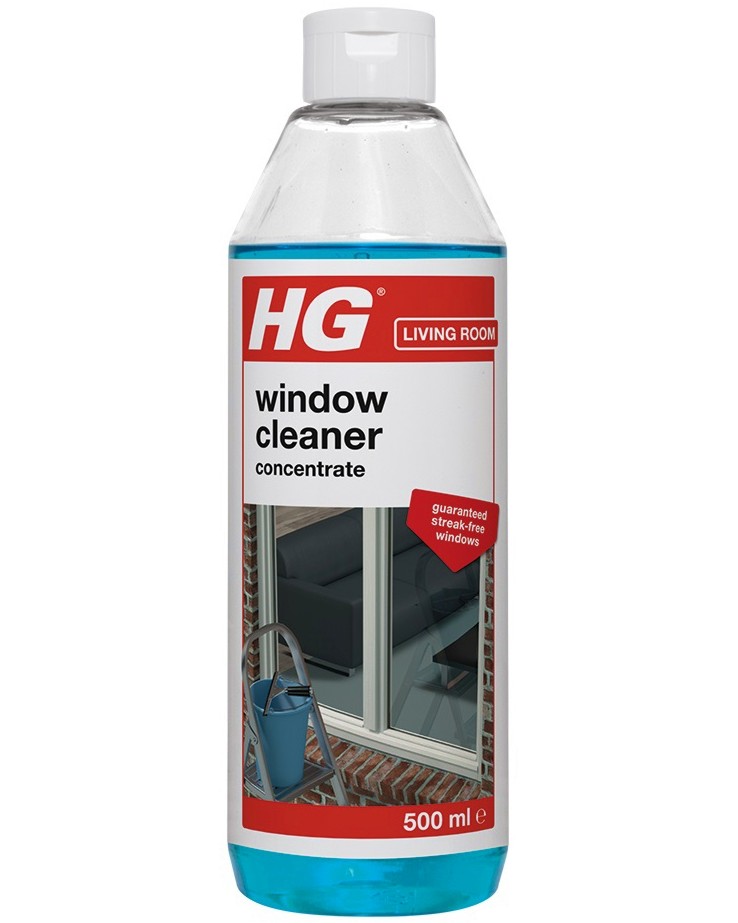 Почистващ препарат за стъкла HG 297 Почистващ препарат за стъкла HG 297 - 500 ml, концентрирана формула - почистващ препарат