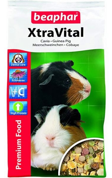 Храна за морски свинчета Beaphar Xtra Vital Храна за морски свинчета Beaphar Xtra Vital - 1 и 2.5 kg - храна