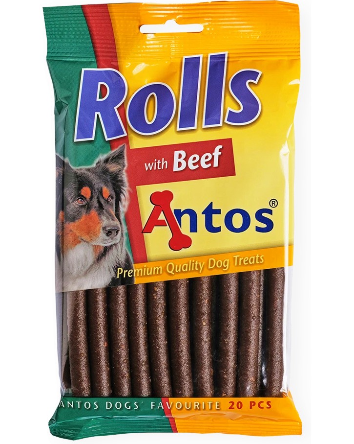 Солети за кучета Antos Rolls Солети за кучета Antos Rolls - 200 g, с говеждо, за всички породи - храна