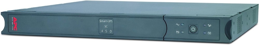 Непрекъсваемо токозахранващо устройство UPS APC Smart SC 450 Непрекъсваемо токозахранващо устройство UPS APC Smart SC 450 - 450 VA, 280 W, 12 V / 9 Ah, 4x IEC C13 изхода, 2x RJ-11 / RJ-45 порта, Line Interactive -
