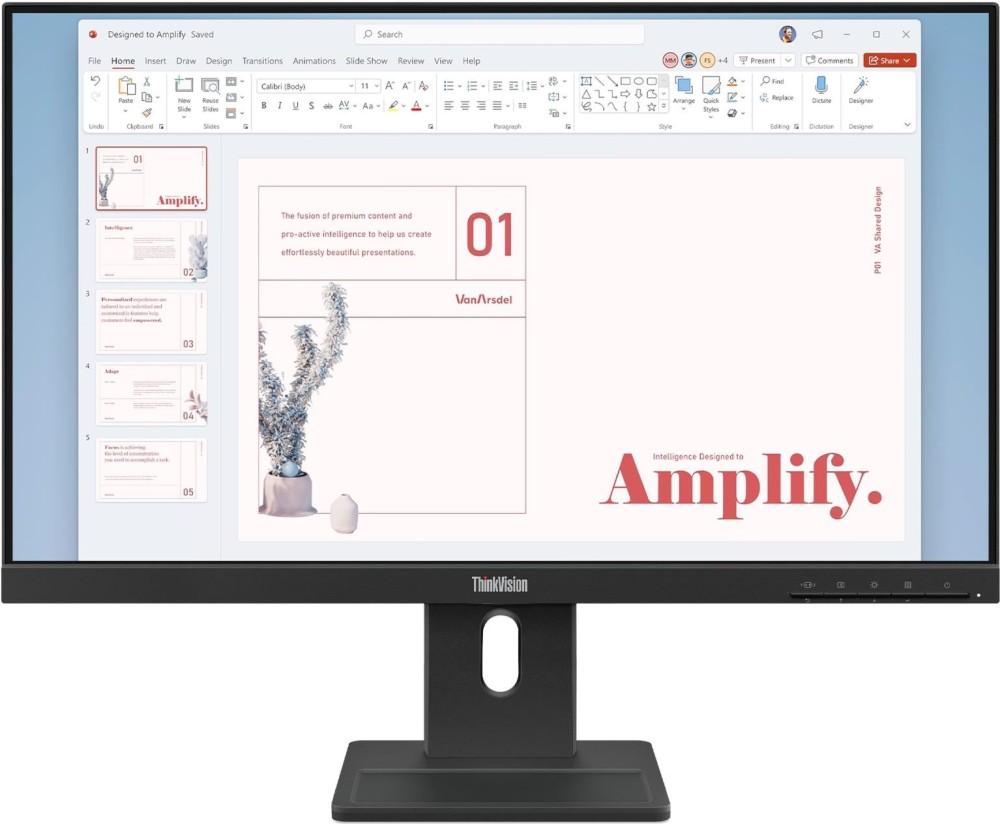 ������� Lenovo ThinkVision E24-40 - 23.8", IPS, 100 Hz, 16:9, 1920 x 1080, 4 ms, HDMI, DisplayPort, VGA - 