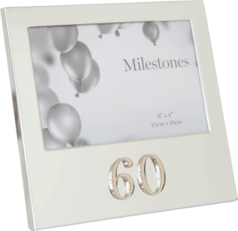 Рамка за снимка за 60-ти рожден ден Widdop Bingham Milestones Рамка за снимка за 60-ти рожден ден Widdop Bingham Milestones - 10 x 15 cm, от колекцията Celebrations -