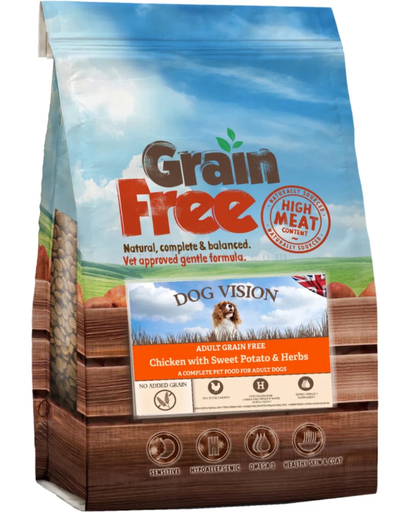        DOG VISION Grain Free Adult - 6  12 kg,  ,    ,  1 ,    - 