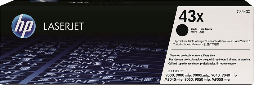 Тонер касета HP 43X Black Тонер касета HP 43X Black - 30000 страници -