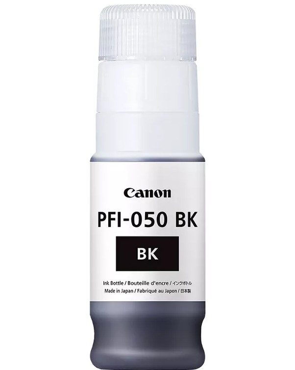 Мастило за принтер Canon PFI-050 Black Мастило за принтер Canon PFI-050 Black - 70 ml -