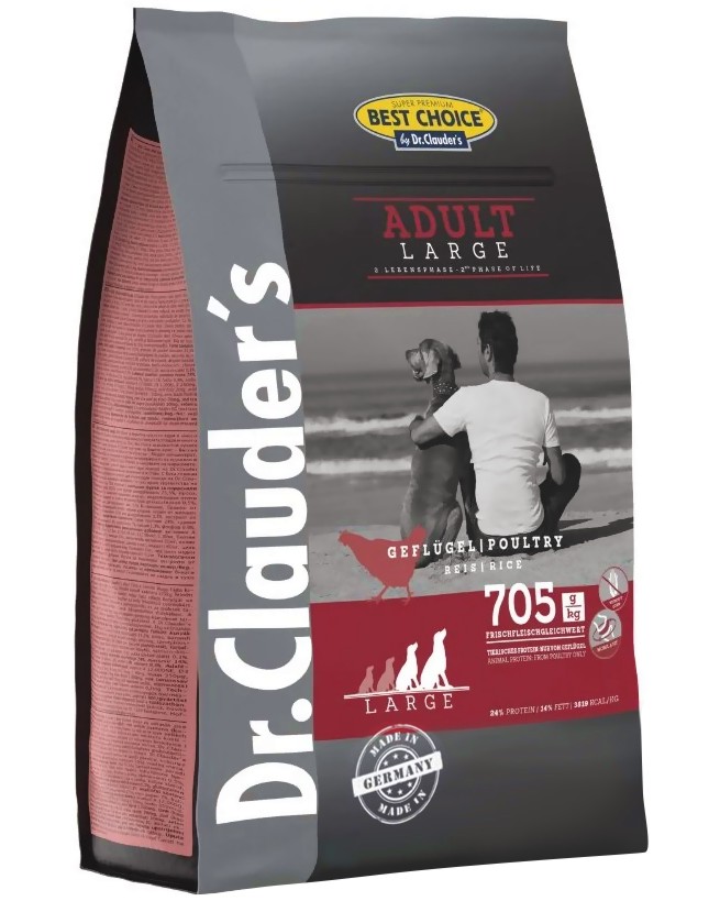 ���� ����� �� ������ Dr.Clauder's Adult Large - 4 � 12.5 kg, � ����� ���� � ����, �� ������� Best Choice, �� ������ � ����� ������ ������, � ����� ������� - �����