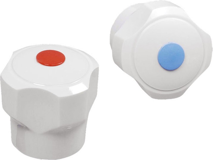 Ръкохватки за смесител Nikiplast Ръкохватки за смесител Nikiplast - 2 броя с винт със ситен шлиц -