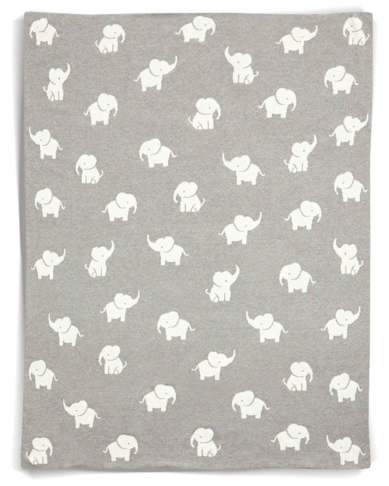 Бебешко одеяло Mamas & Papas Elephant Бебешко одеяло Mamas & Papas Elephant - 100% памук, 70 x 90 cm, от серията Welcome to the World - продукт
