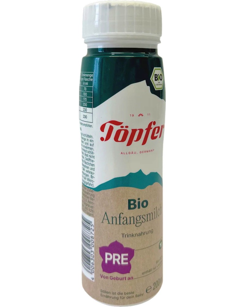����� �� ��������� Topfer Lactana Bio Pre Liquid - 200 ml, �� ���������� - �������