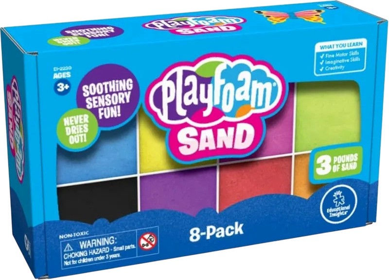 Пясък за игра и моделиране PlayFoam Пясък за игра и моделиране PlayFoam - 8 цвята, 1.3 kg - продукт