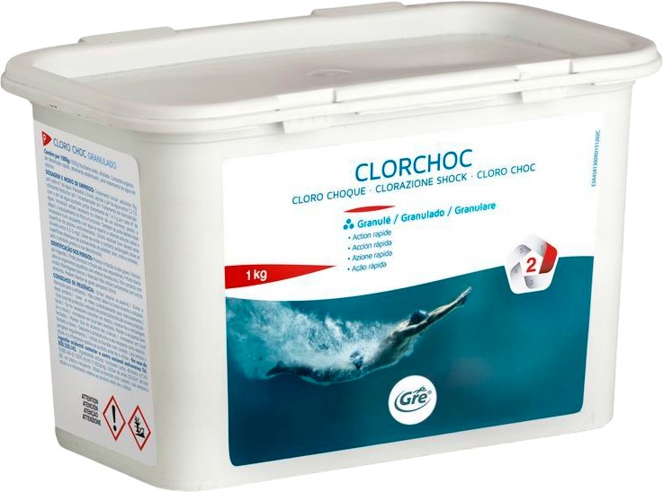 Бързоразтворим хлор за басейни Gre Clorchoc - 1 - 5 kg - 