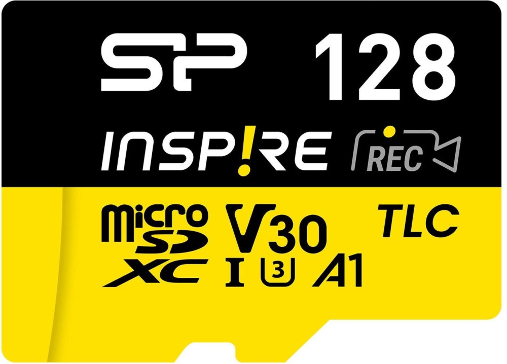 Micro SDXC   128 GB Silicon Power Inspire - Class 10, A1, UHS-I U3, V30,  SD  - 
