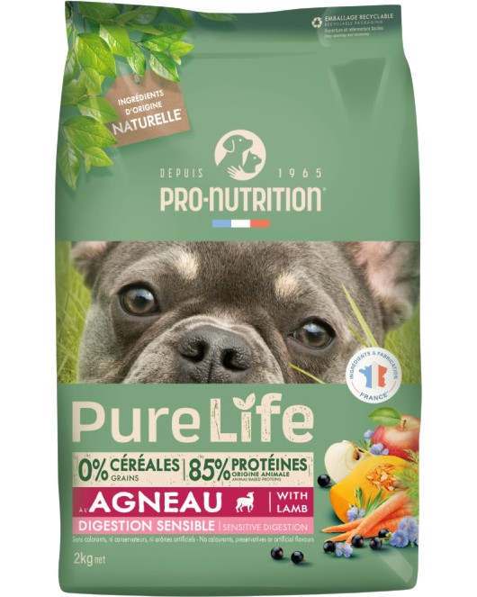        Pro-Nutrition Digestion Sensible - 2  11 kg,  ,   Pure Life Dog,   ,  1      2  80 kg - 