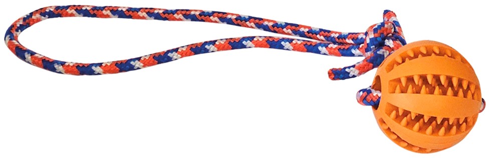 ������ ������� �� ������ Nobby Dental Ball with Rope - � ������� 30 cm - �������