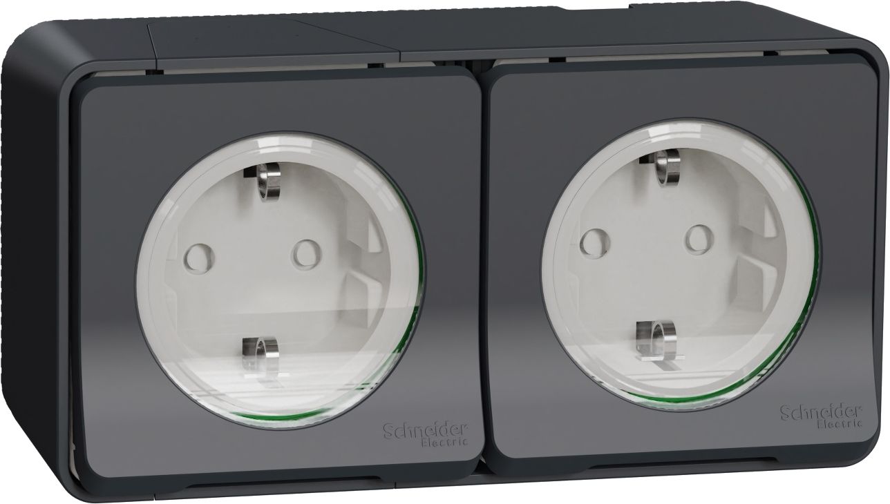 Двоен външен контакт Schneider Electric - store.bg
