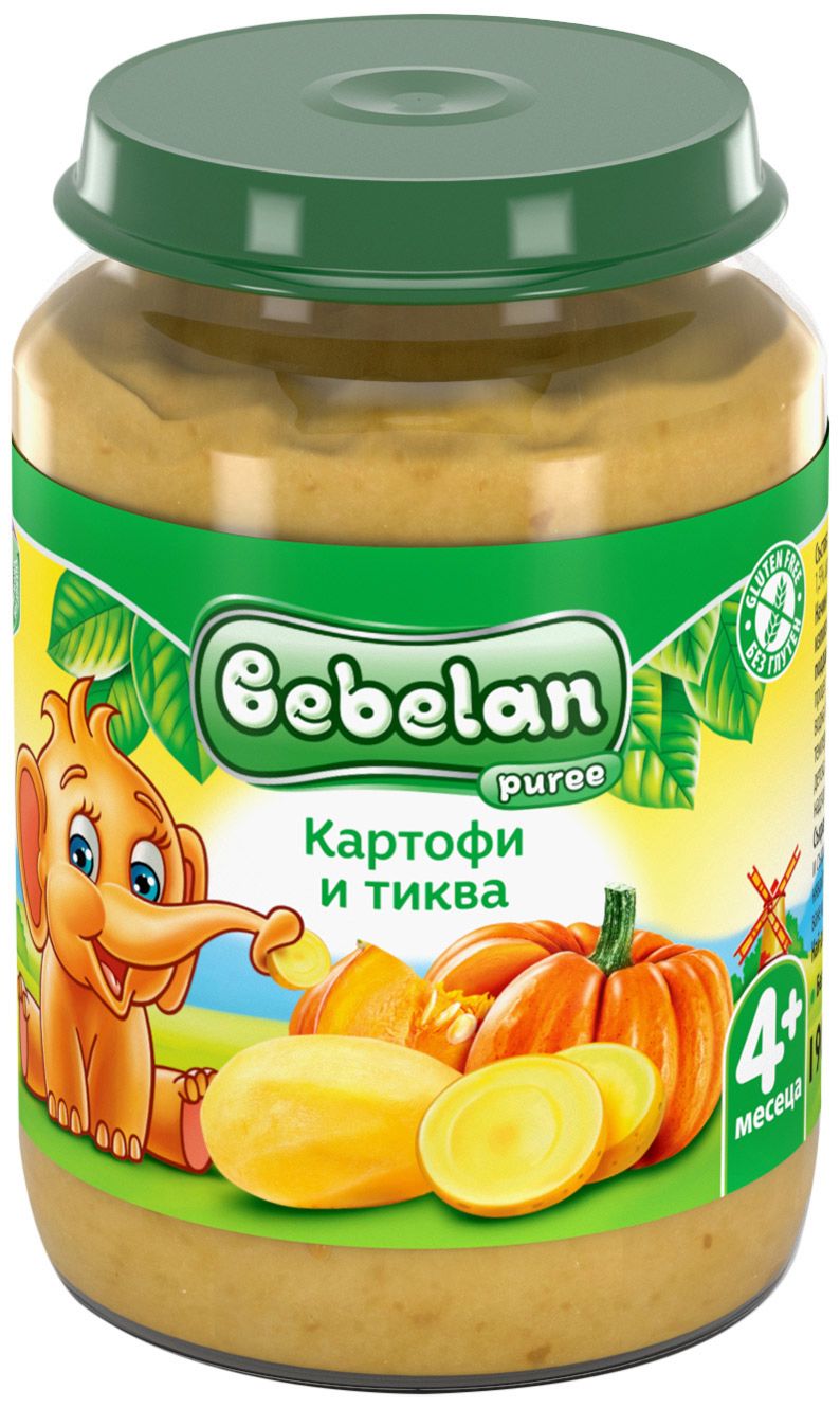 Пюре от тиква и картофи за бебе Bebelan Puree store.bg