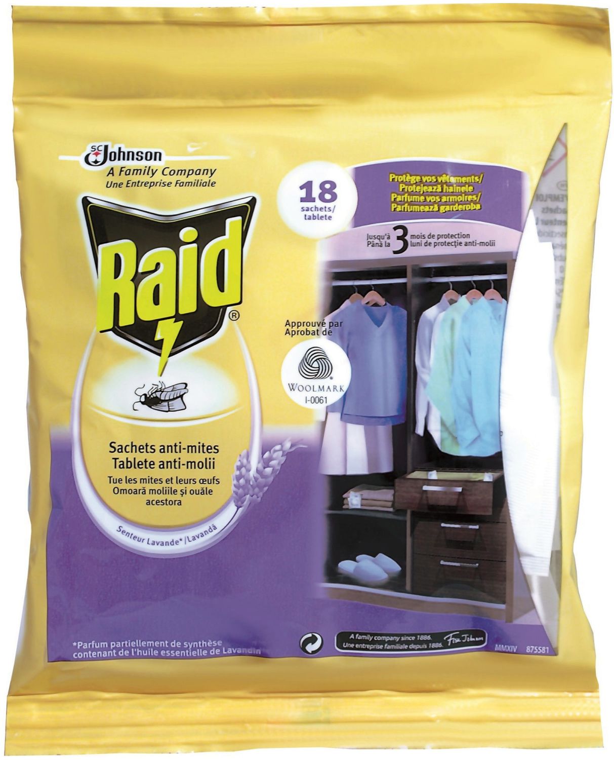Таблетки против молци Raid - 18 броя - store.bg