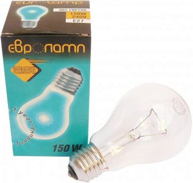 Крушка с нажежаема жичка ESI E27 150 W A65 - store.bg