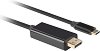 ����� USB-C male ��� DisplayPort male Lanberg
