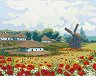 Рисуване по номера Ideyka - Ферма през лятото - 50 x 40 cm -