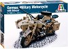    - German Military Motorcycle with sidecar - 