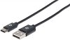 ����� USB 2.0 Type-A male ��� USB Type-C male Manhattan - 2 m - 