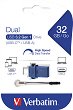 USB C / A 3.0 ���� ����� 32 GB Verbatim Dual Drive