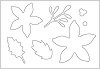 ����� �� ������ �� ��������� Sizzix Christmas Foliage