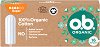 o.b. 100% Organic Super Tampons - 