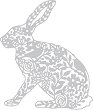 ����� �� ������ �� ��������� � ����� Sizzix Thinlits Wild Rabbit