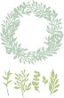 ����� �� ������ �� ��������� � ����� Sizzix Wild Leaves Wreath