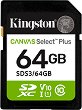 SDXC   64 GB Kingston Canvas Select Plus SD