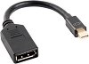  DisplayPort Mini male  DisplayPort female Lanberg -   10 cm - 