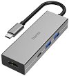 USB-C ��� Hama - 4 ����� (2x USB-A, 1x USB-C, 1x HDMI) - 