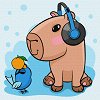 Рисуване по номера Ideyka - Capybara - 30 x 30 cm -