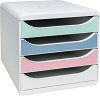 ����� �� ��������� � 4 ���������� Exacompta Big-Box - �� ������ �4 � ������� 27.8 / 34.7 / 26.7 cm �� ������� Autentik - 
