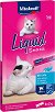 Кремообразни лакомства за котки Vitakraft Liquid Snack - Опаковка от 6 x 15 g, със сьомга и Омега 3, за над 3 месеца - храна