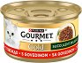 Консерва за котки Gourmet - 85 g, с говеждо, от серията Gold, за над 1 година - храна