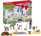 Адвент календар с фигурки изненада - Schleich - От серията Farm World - фигури