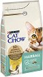 Суха храна за котки против образуване на космени топки Cat Chow Hairball Control Adult - 1.5 и 15 kg, с пилешко, в зряла възраст - храна