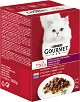 Паучове за котки Gourmet - 6 x 50 g, с говеждо, телешко и агнешко месо в сос, от серията Mon Petit, за над 1 година - продукт