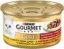 Консерва за котки Gourmet - 85 g, с пилешко и черен дроб в сос, от серията Gold, за над 1 година - храна