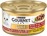 Консерва за котки Gourmet - 85 g, с пилешко и сьомга в сос, от серията Gold, за над 1 година - храна