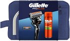 Подаръчен комплект с несесер Gillette ProGlide - Самобръсначка, резервни ножчета и гел за бръснене - продукт