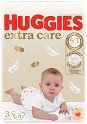 Пелени Huggies Extra Care 3 - 72 броя, за бебета 5-9 kg, на тема Мечо Пух - продукт