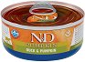 Консерва за котки N&D - 70 g, с патешко и тиква, от серията Pumpkin, в зряла възраст - храна
