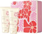 Подаръчен комплект с метална кутия PUPA Milano Flower Artist Delicate Coquelicot - Душ гел и лосион за тяло от серията Flower Artist - продукт
